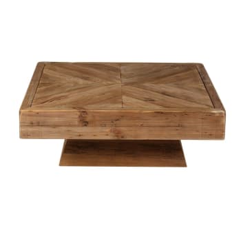 Square - Table basse bois L 100