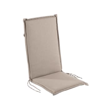 Cojín para sillón de jardín reclinable marrón tostado
