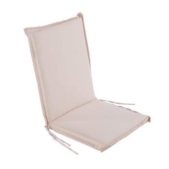 Cojín para sillón de jardín reclinable color beige