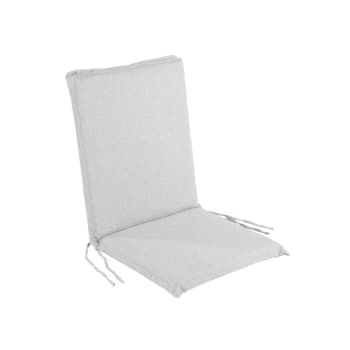 Cojín para sillón de jardín reclinable gris claro