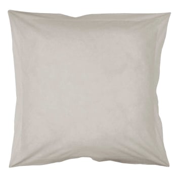 Taie d'oreiller (x2) en lin lavé rayée ou chinée carrée 65x65 cm