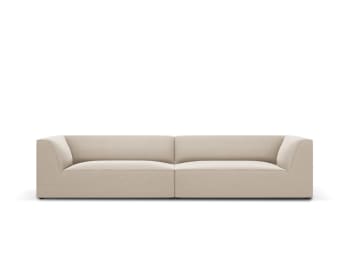 Ruby - 4-Sitzer Sofa aus Samt, beige
