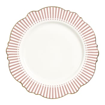 Madame de récamier - Assiette plate rose D27,5cm