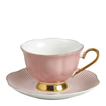 Madame de récamier - Tasse à thé rose 19cl