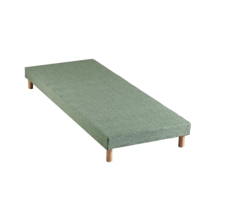 Sommier tapissier - Sommier tapissier vert celadon 90x200