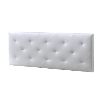 ROMBO - Tête de lit 160x60 cm blanc, cuir synthétique