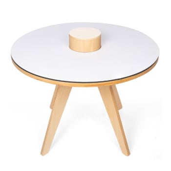 Tavolo da disegno multifunzionale in legno D70 cm