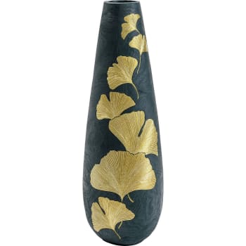 Ginkgo - Vaso nero e oro in stile glamour 95 cm