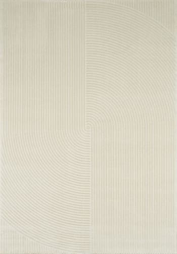 BIANCA - Tapis crème motif en relief- 120x160