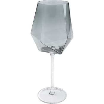 Diamond - Bicchiere per il vino moderno in vetro smoke 27x11x11 cm