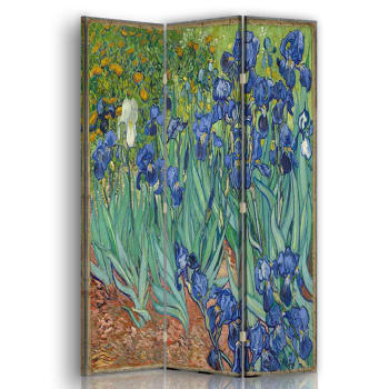 Paravento - Separè  Iris - Vincent Van Gogh cm. 110x150 (3 pannelli)