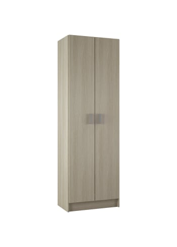 Salem - Armadio multiuso 2 ante effetto legno rovere 59x37h180 cm