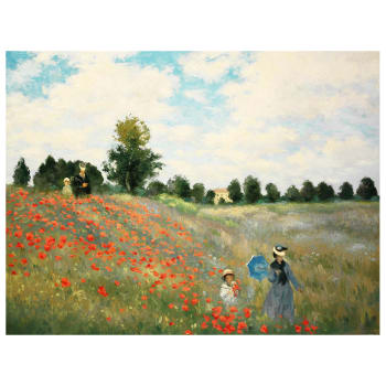 Cuadro lienzo - Amapolas en Argenteuil - Claude Monet - cm. 80x100