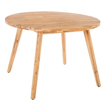 Mesa de jardín Marilyn de comedor de madera de acacia marrón