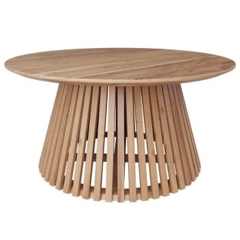 Képès - Tavolino rotondo in legno di acacia 80 cm