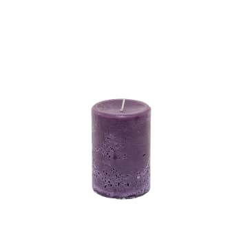 Antik - Bougie cylindrique violette H10