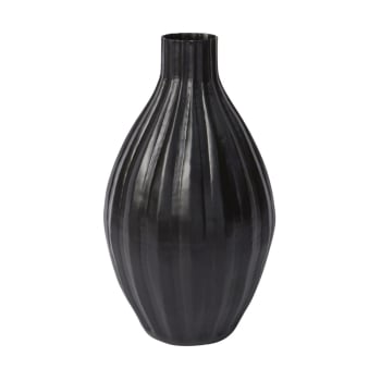Savan - Vase décoratif en fer noir H37