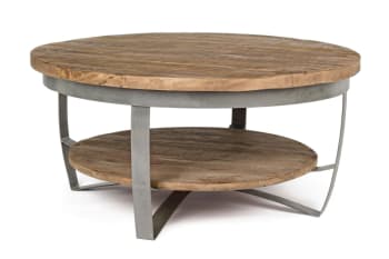 Costale - Table basse en bois et métal