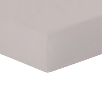 Lenzuolo con angoli Raso TINE 90x200x35 cm grigio chiaro