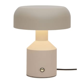 Porto - Lampe de table en fer sable, h. 30cm