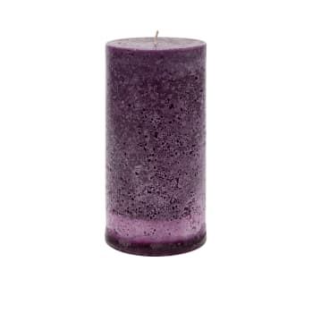 Antik - Bougie cylindrique violette H20