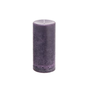Antik - Bougie cylindrique violette H15