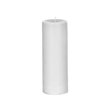 Antik - Candela decorativa cilindrica bianca H20