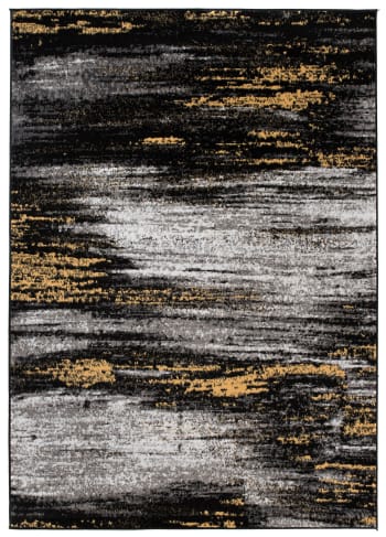 MAYA - Alfombra de salón amarillo gris negro 250 x 350 cm