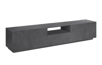 Paul - Mobile porta TV effetto legno ardesia 220x43h46 cm