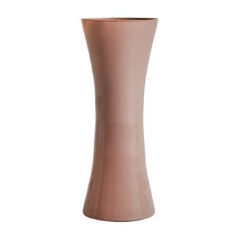 KERR - Vase en Verre Taupe 12x12x30 cm