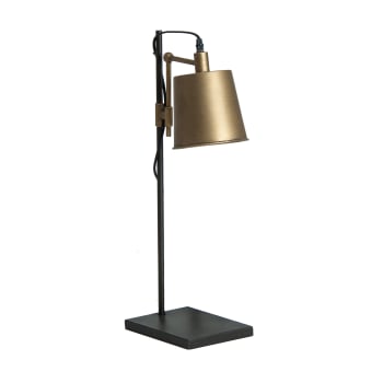 ANGON - Lampe de Salon en Fer Doré, 25x16x60 cm