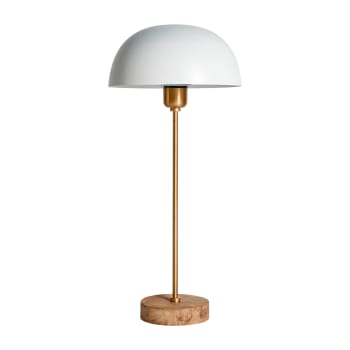 KALINA - Lampe de Salon en Fer Blanc, 24x24x54 cm