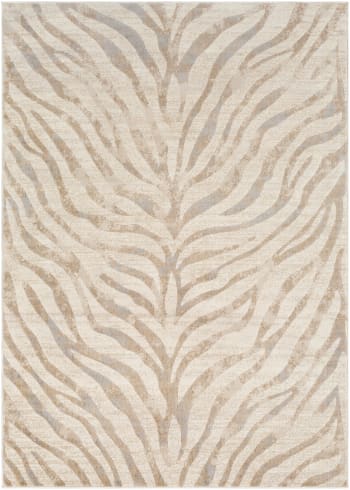 Cybele - Alfombra zebra bohemia gris/beige 160x220