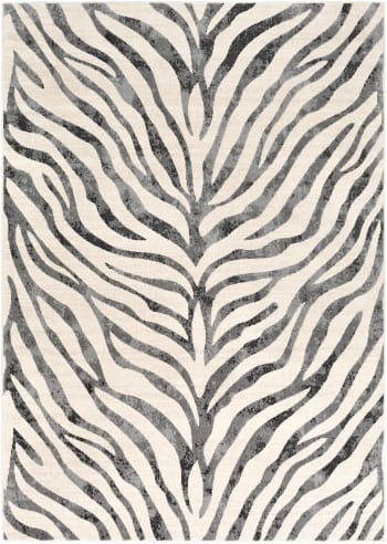 Cybele - Alfombra zebra bohemia gris/beige 160x220