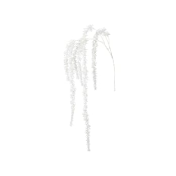 Noël - Branche de pin artificielle blanc H147
