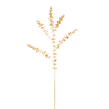 Noël - Stelo di eucalipto artificiale, oro H117