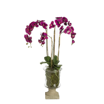Marylin - Orchidea artificiale recisa viola H88