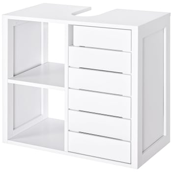 Mueble para bajo lavabo Armario Blanco 63x54x30 cm
