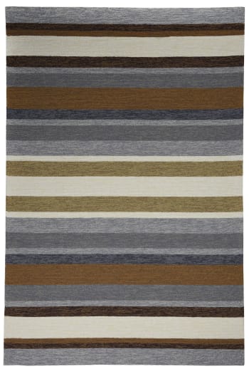 ROSETTA - Handgetufteter Teppich aus Polyester - Braun Multi - 160x230 cm