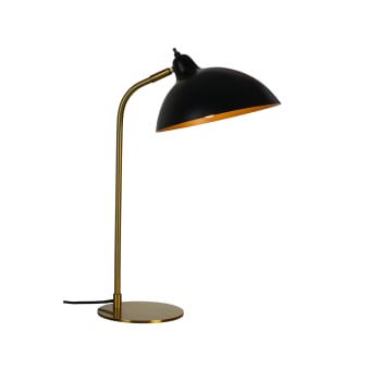 Futura - Lampe de Table en métal noir et laiton