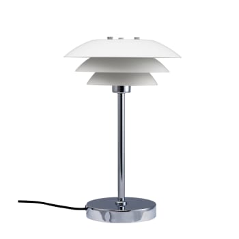 Dl20 - Lampe de Table en métal blanc mat