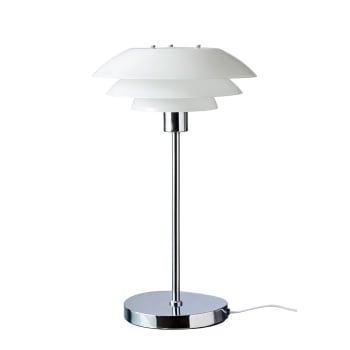 Dl31 - Lampe de Table en verre et chrome