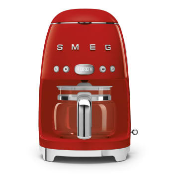 Années 50 - Machine à café filtre 1.4  rouge en inox H36.1