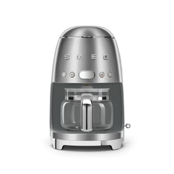 Années 50 - Machine à café filtre   1,4 l acier gris en inox H36.1