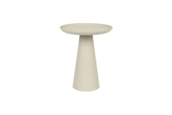 Ringar - Petite table d'appoint en métal beige