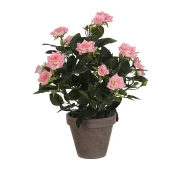 ORTENSIA ARTIFICIALE DELUX C/VASO H. 45cm ROSA