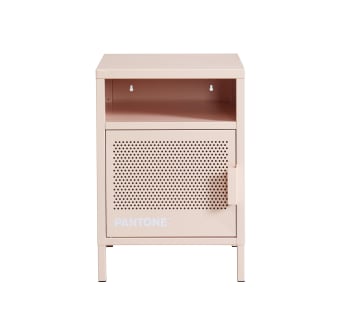 Pantone - Table de chevet métal rose blush 40cm