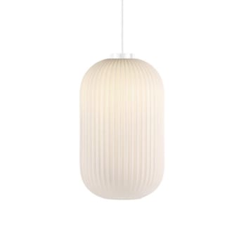 MILFORD - Lámpara de techo nórdico blanco con pantalla elegante efecto relieve
