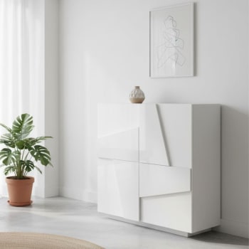 Eastern Bikes BMX Lenker – 4-teilig, Chromoly, Wärmebehandelt, Glänzend Weiß, 22,9 Cm