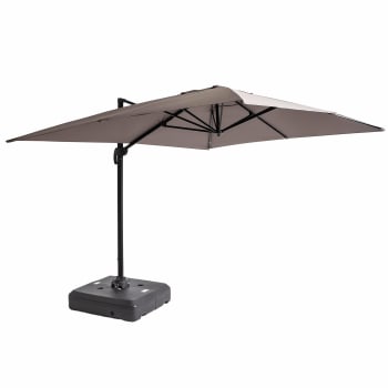 Ombrellone Da Giardino In Alluminio Tondo 300 Cm Orientabile Colore Sabbia E Giada 87900660
